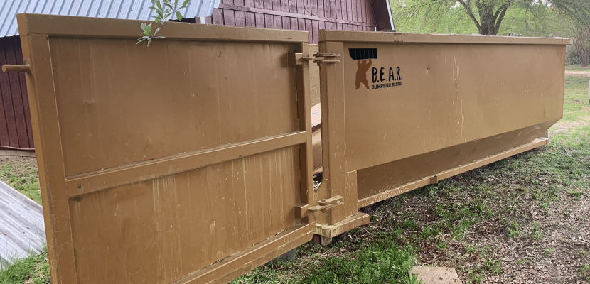 Dumpster exterior